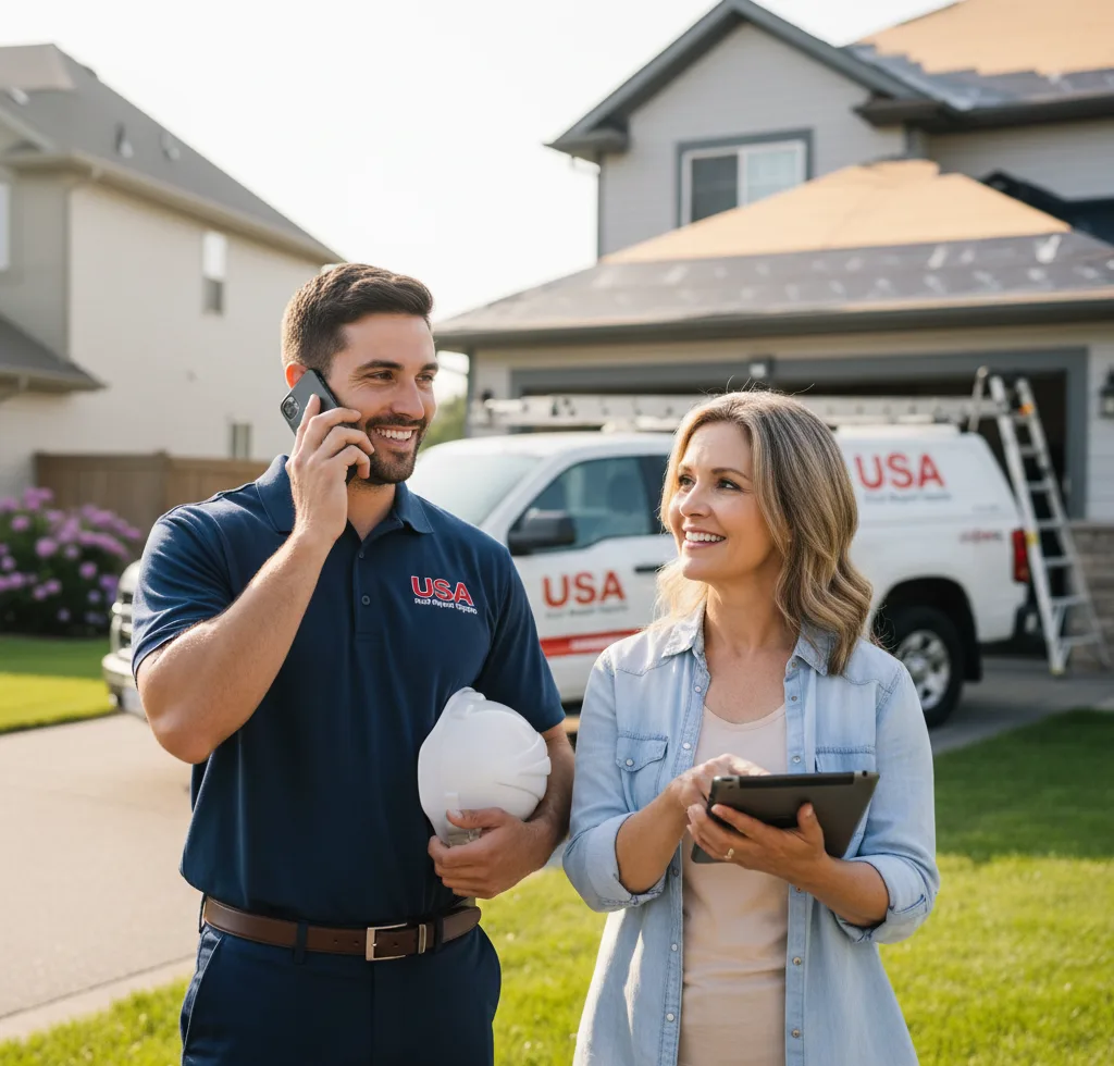 USA Roof Repair Experts customer support in Bolivar